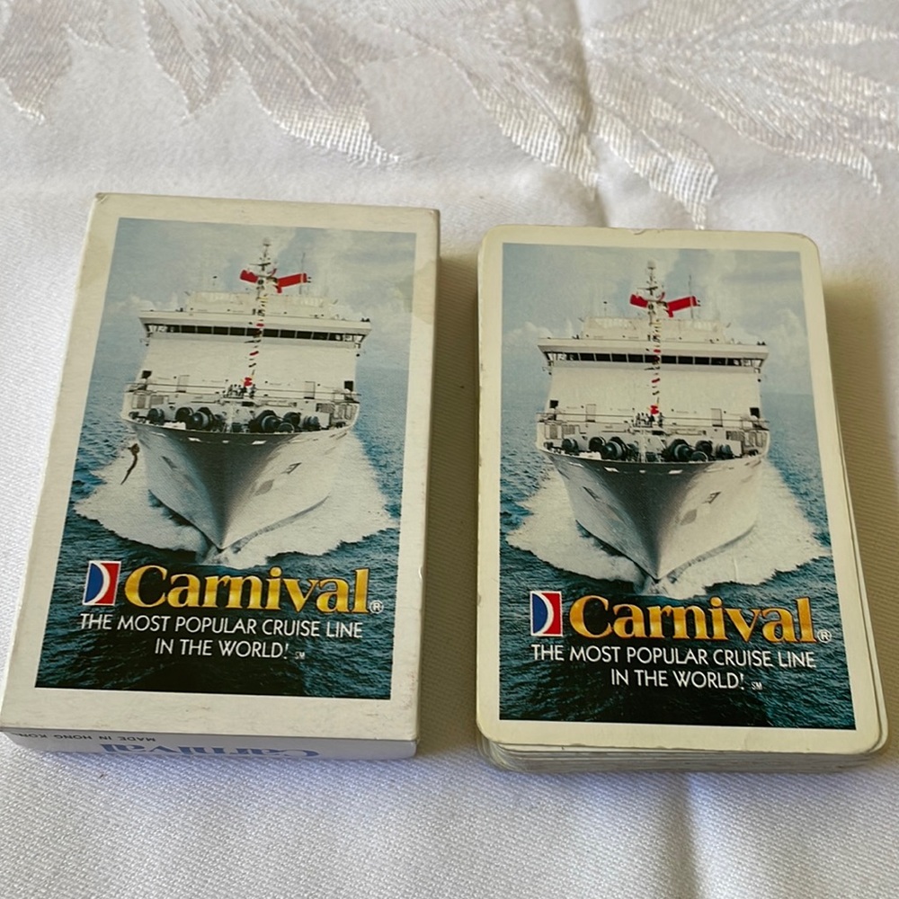 Carnival cruise line souvenir plating cards pack